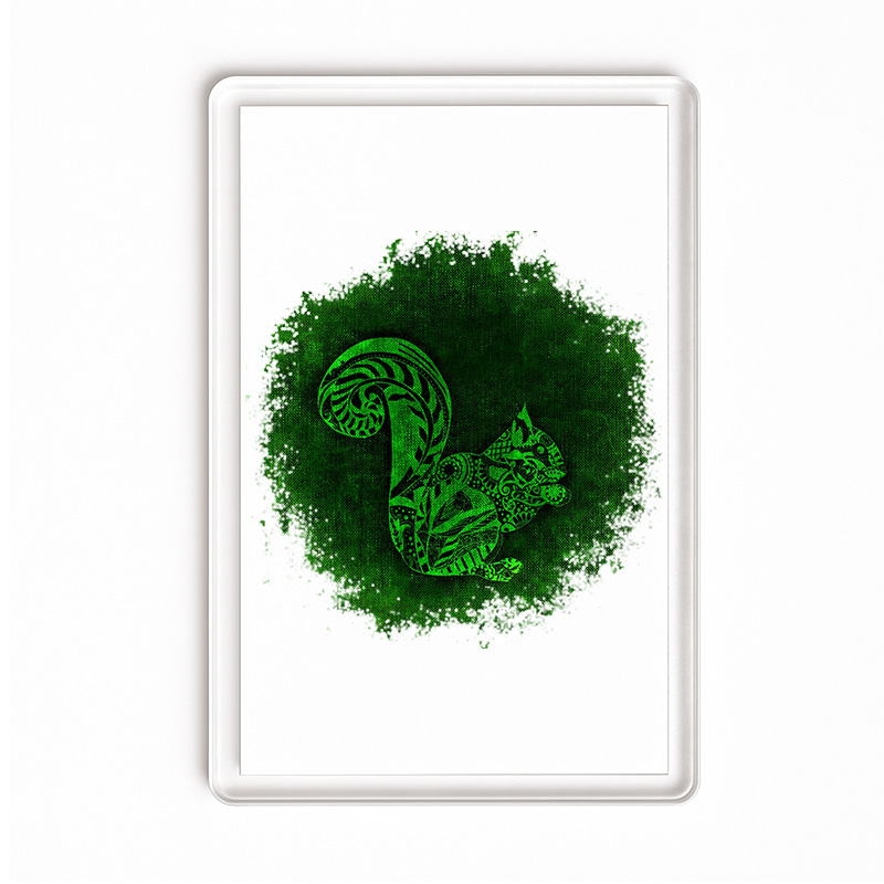 Magnes akrylowy Wiewiórka z Podlasia