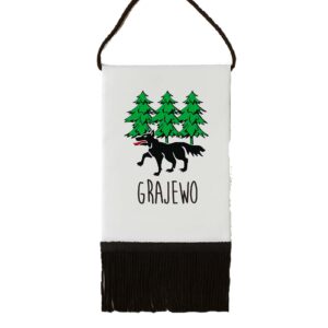 Proporczyk pamiątkowy Grajewo - Wilcza Stolica Podlasia