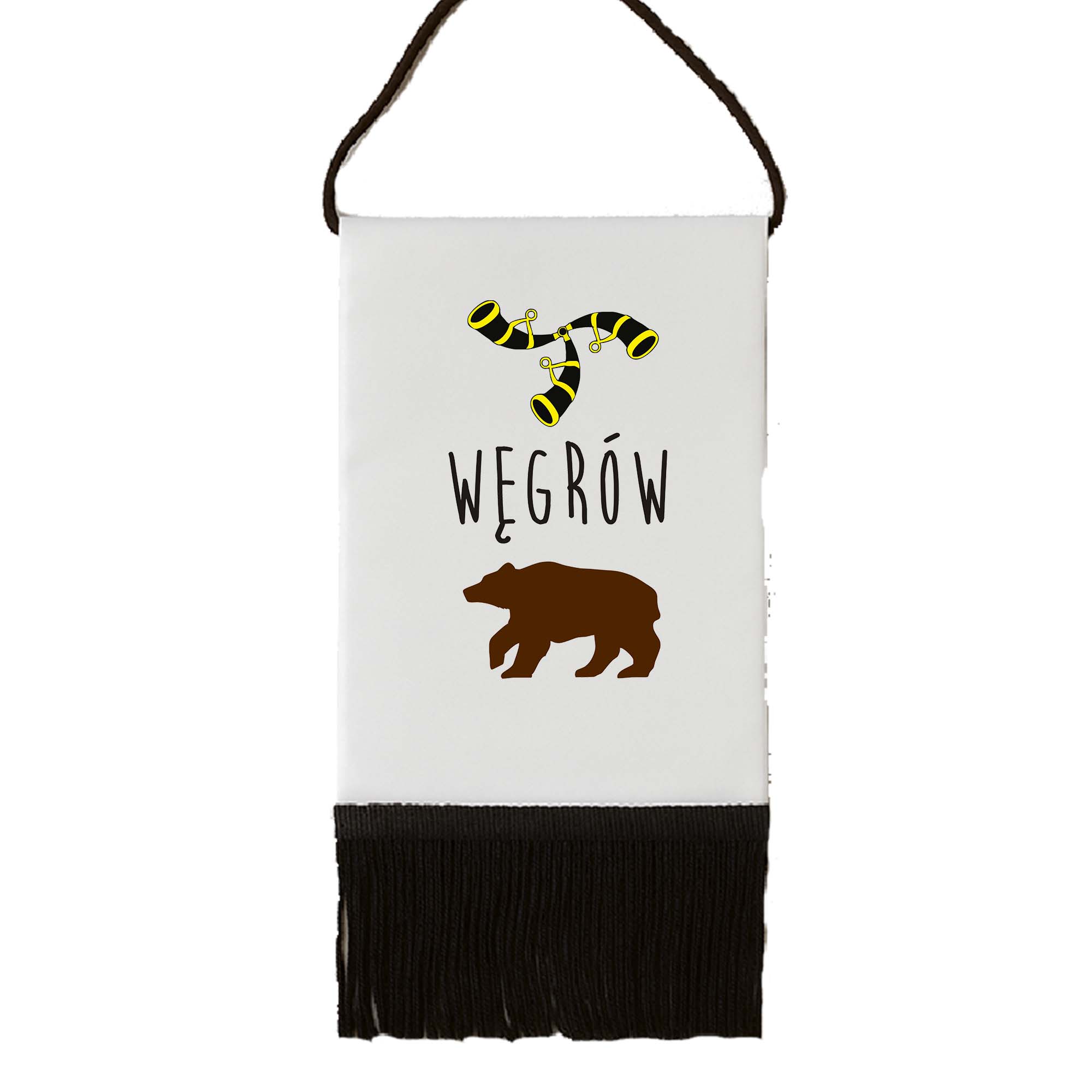 Proporczyk pamiątkowy Podlaski Niedźwiedź z Węgrowa