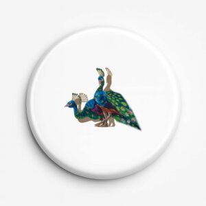 Przypinka pamiątkowa Folk Art - Pawie z Podlasia