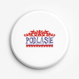 Przypinka pamiątkowa Kolorowe Okiennice Podlasia