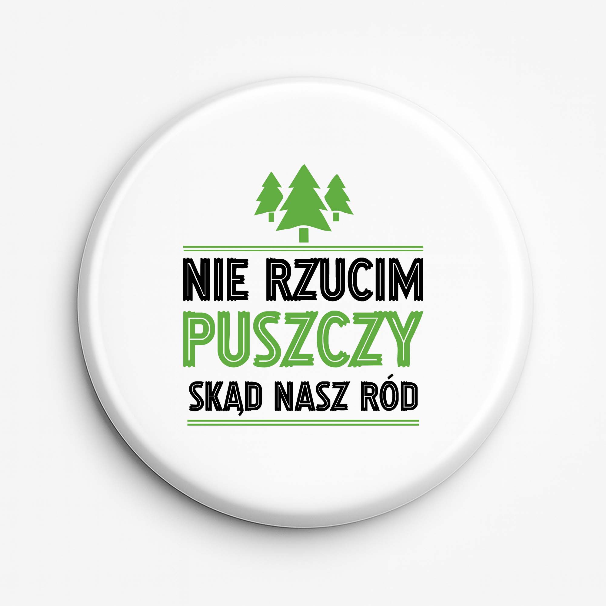 Przypinka pamiątkowa Korzenie w puszczy serce na Podlasiu