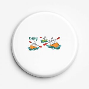 Przypinka pamiątkowa Łapy - Kajakowa Stolica Podlasia