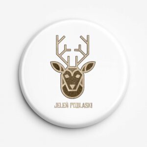 Przypinka pamiątkowa Leśny Podlaski Jeleń