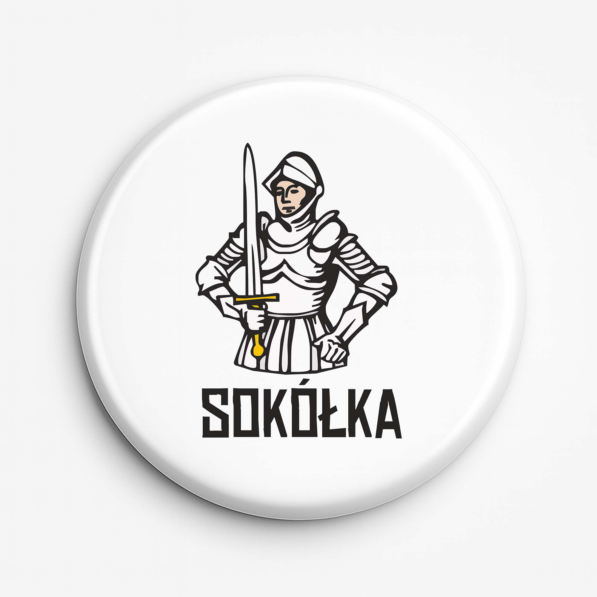 Przypinka pamiątkowa Pamiątka podlaska z Sokółki