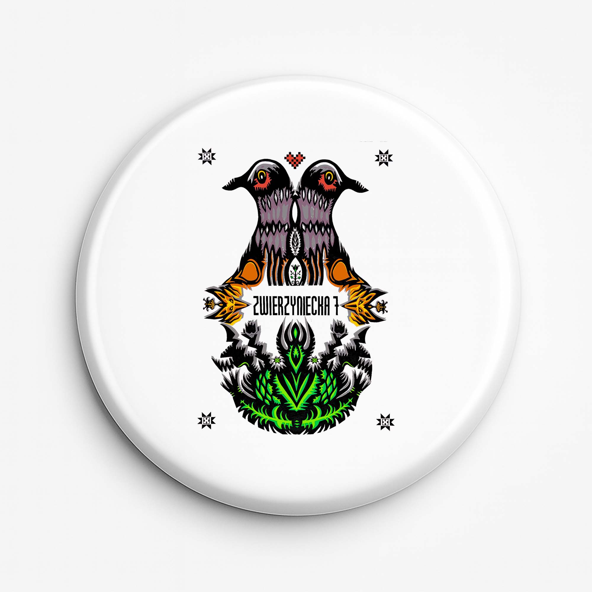 Przypinka pamiątkowa Podlaska Wycinanka - Zwierzyniecka 7