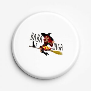 Przypinka pamiątkowa Podlaska magia - Baba Jaga