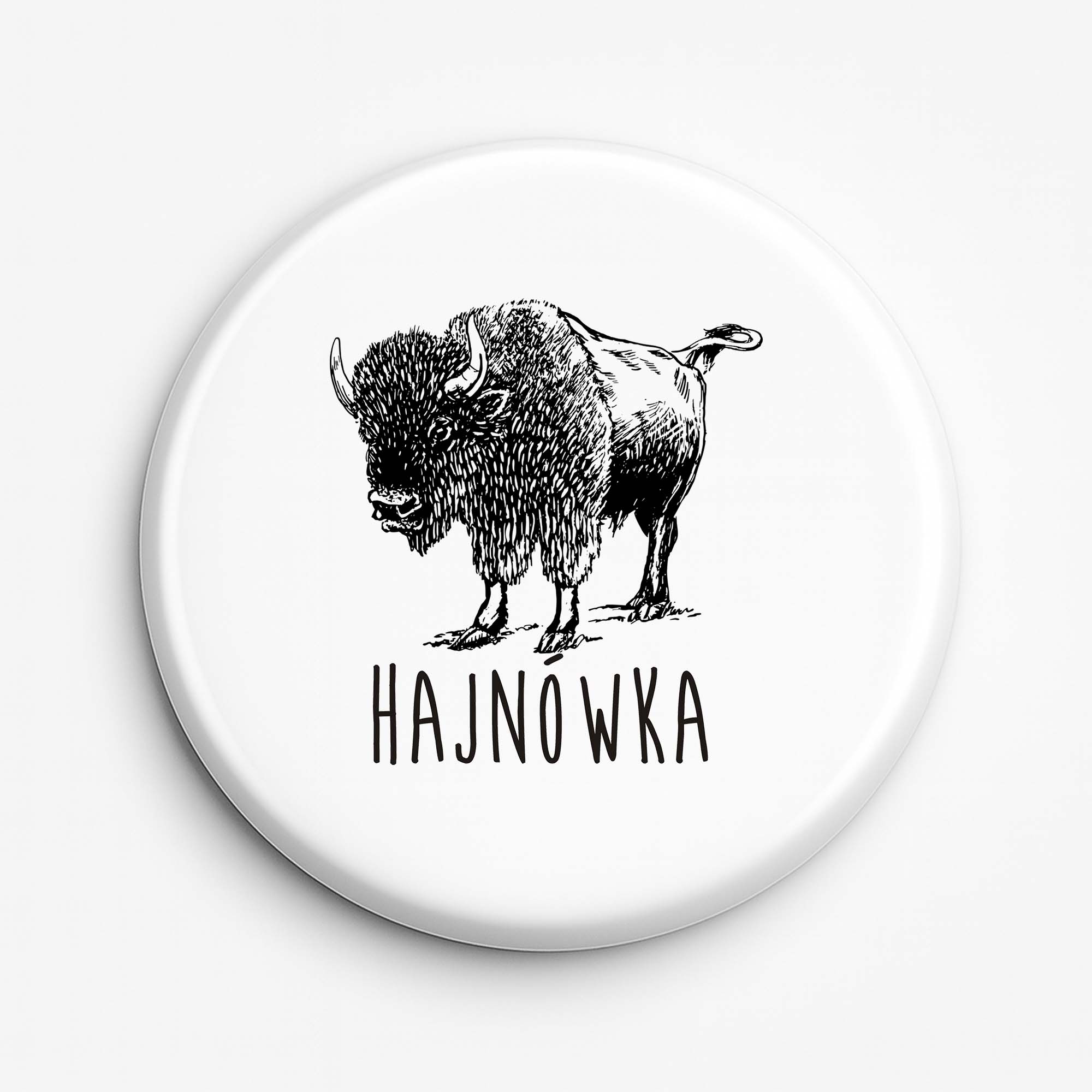 Przypinka pamiątkowa Podlaski Żubr - Hajnówka