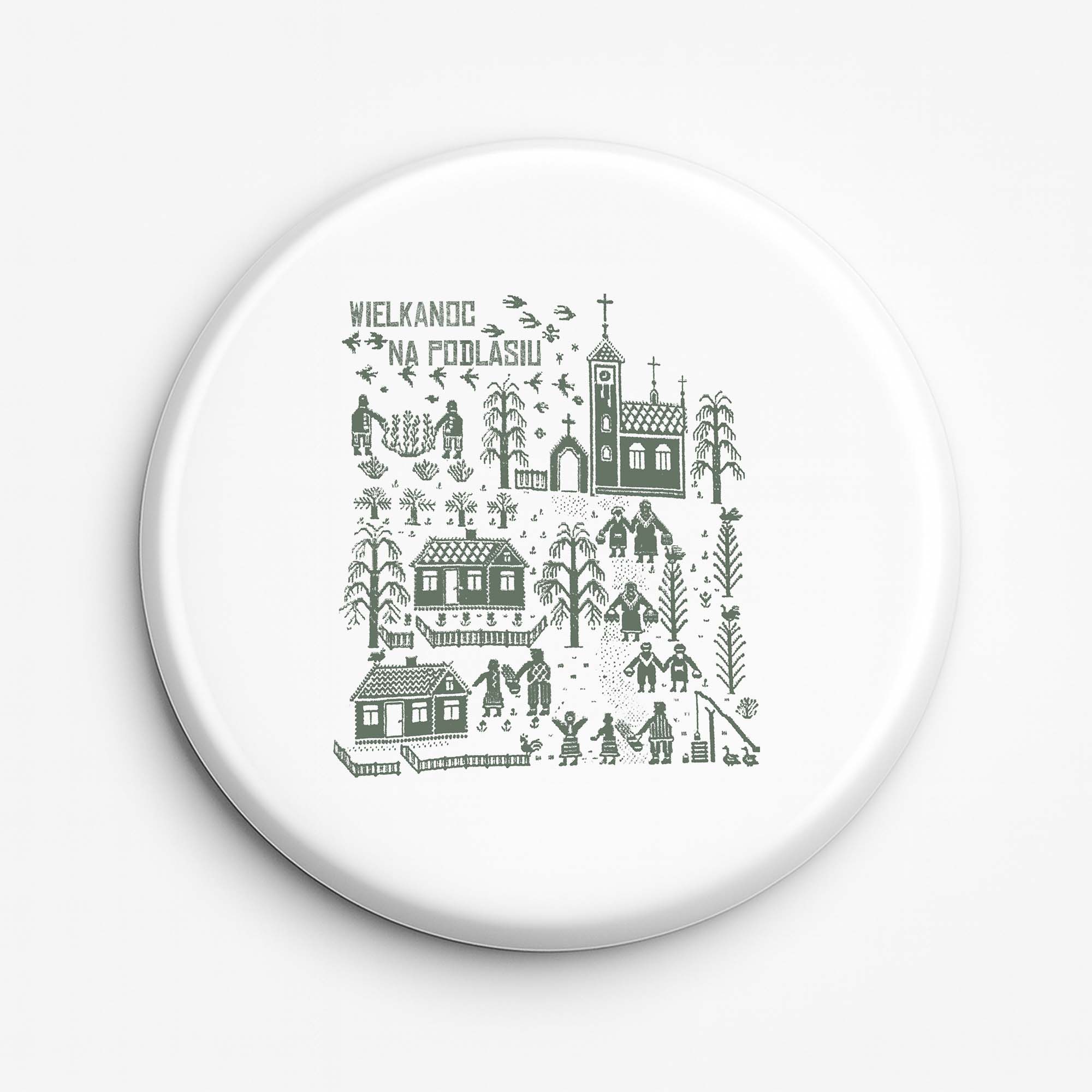 Przypinka pamiątkowa Tradycyjna Wielkanoc Podlasia