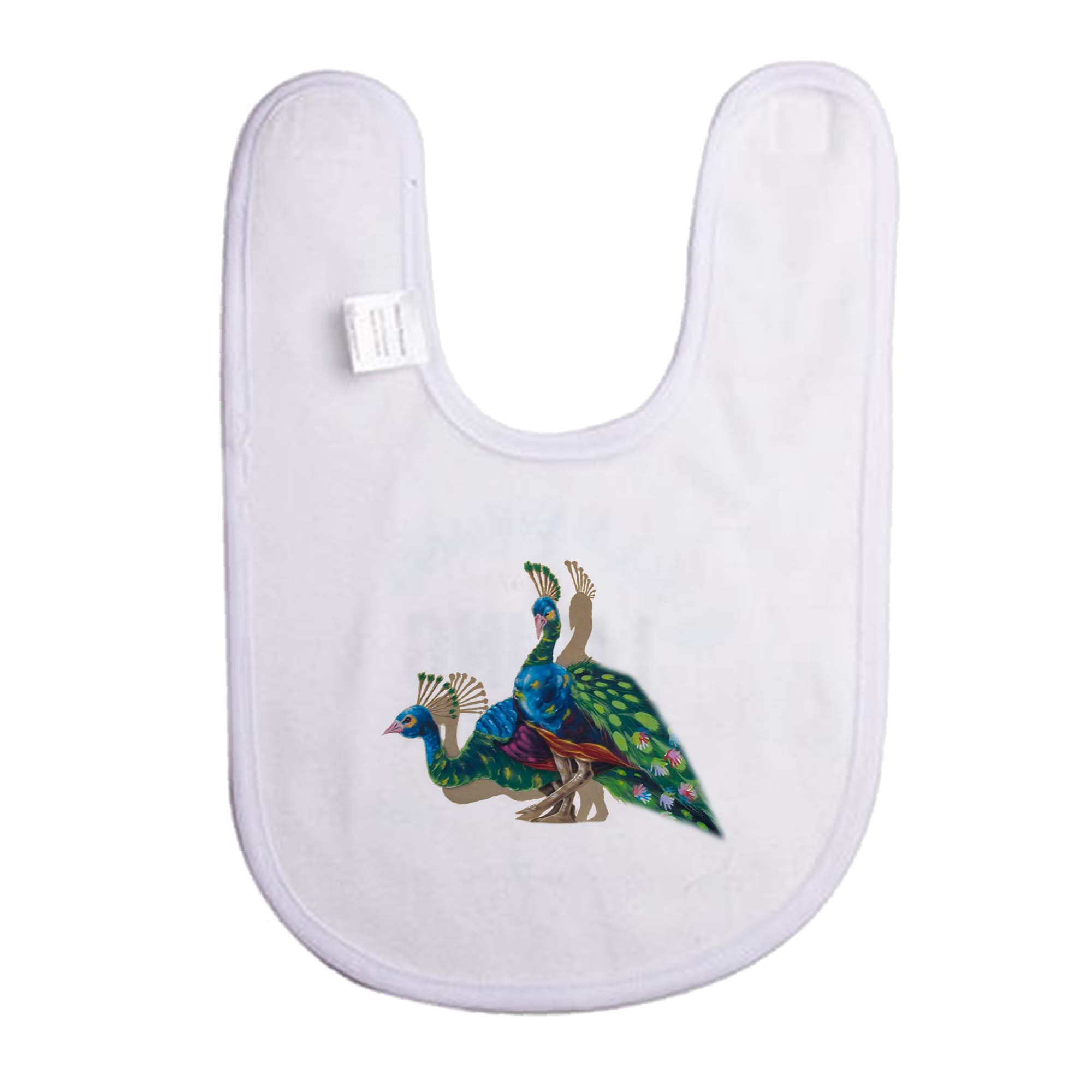 Śliniak dziecięcy Folk Art - Pawie z Podlasia