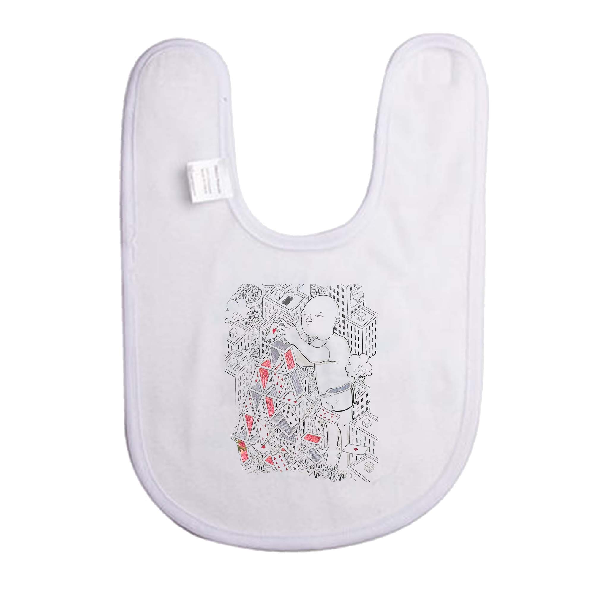 Śliniak dziecięcy Miasto z Kart - Podlaski Street Art