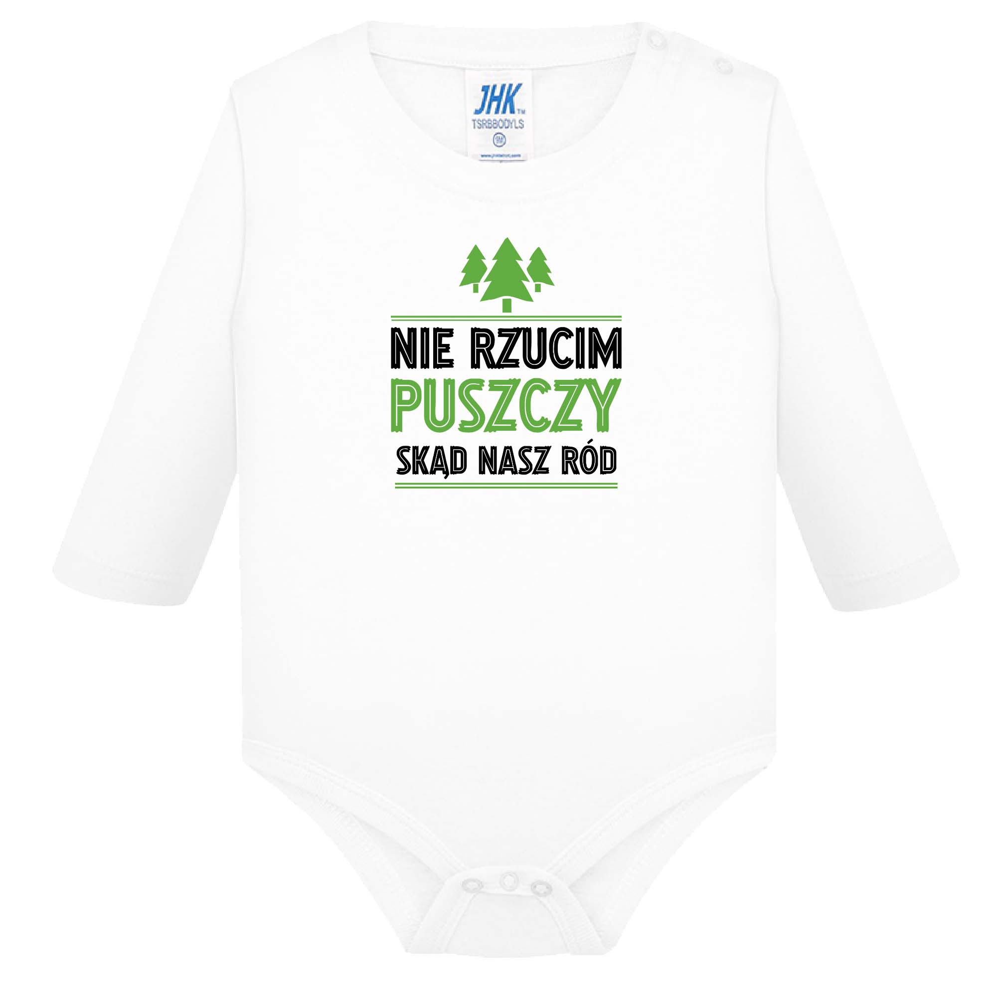 Śpioszki dziecięce Korzenie w puszczy serce na Podlasiu