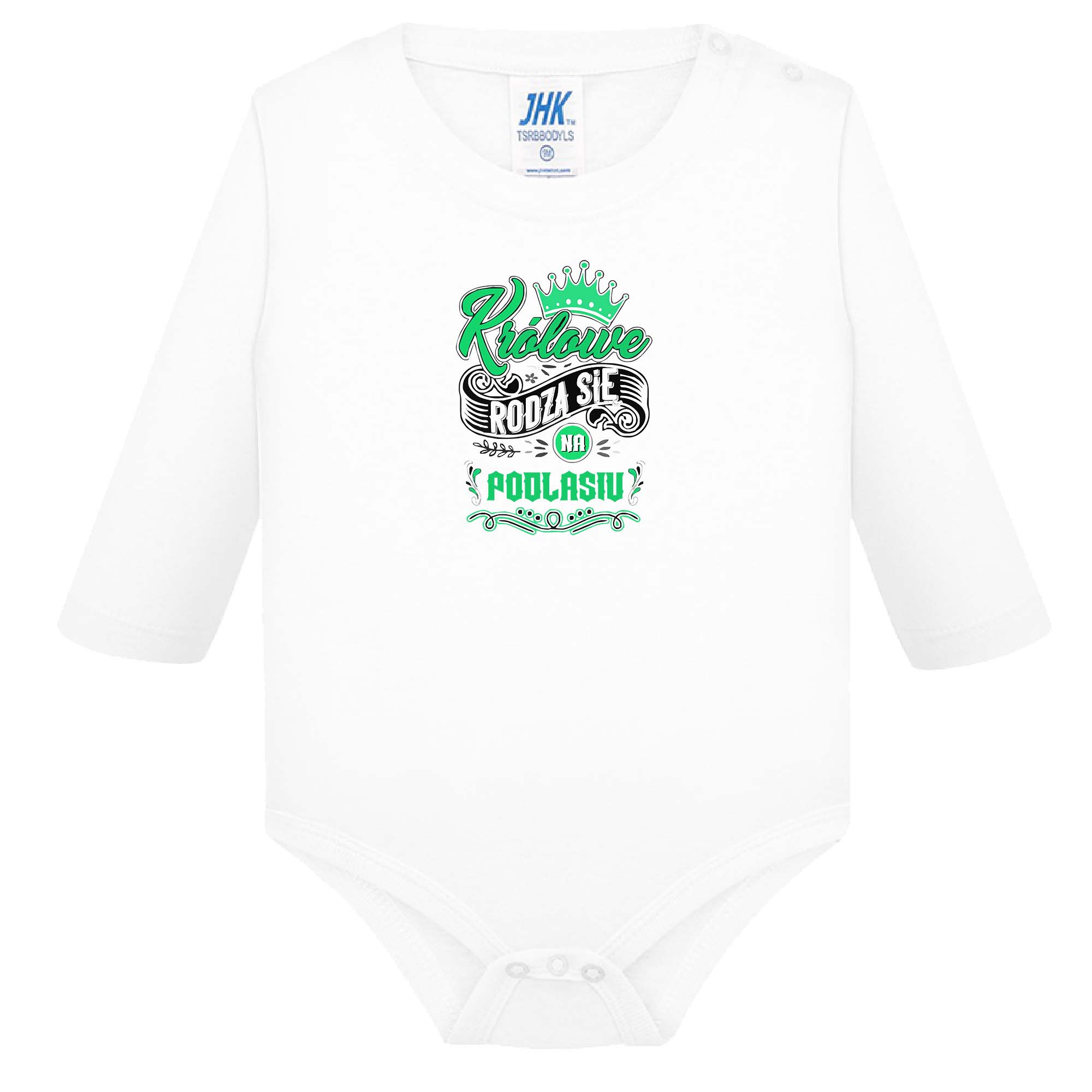 Śpioszki dziecięce Tu rodzą się Królowe - Podlasie