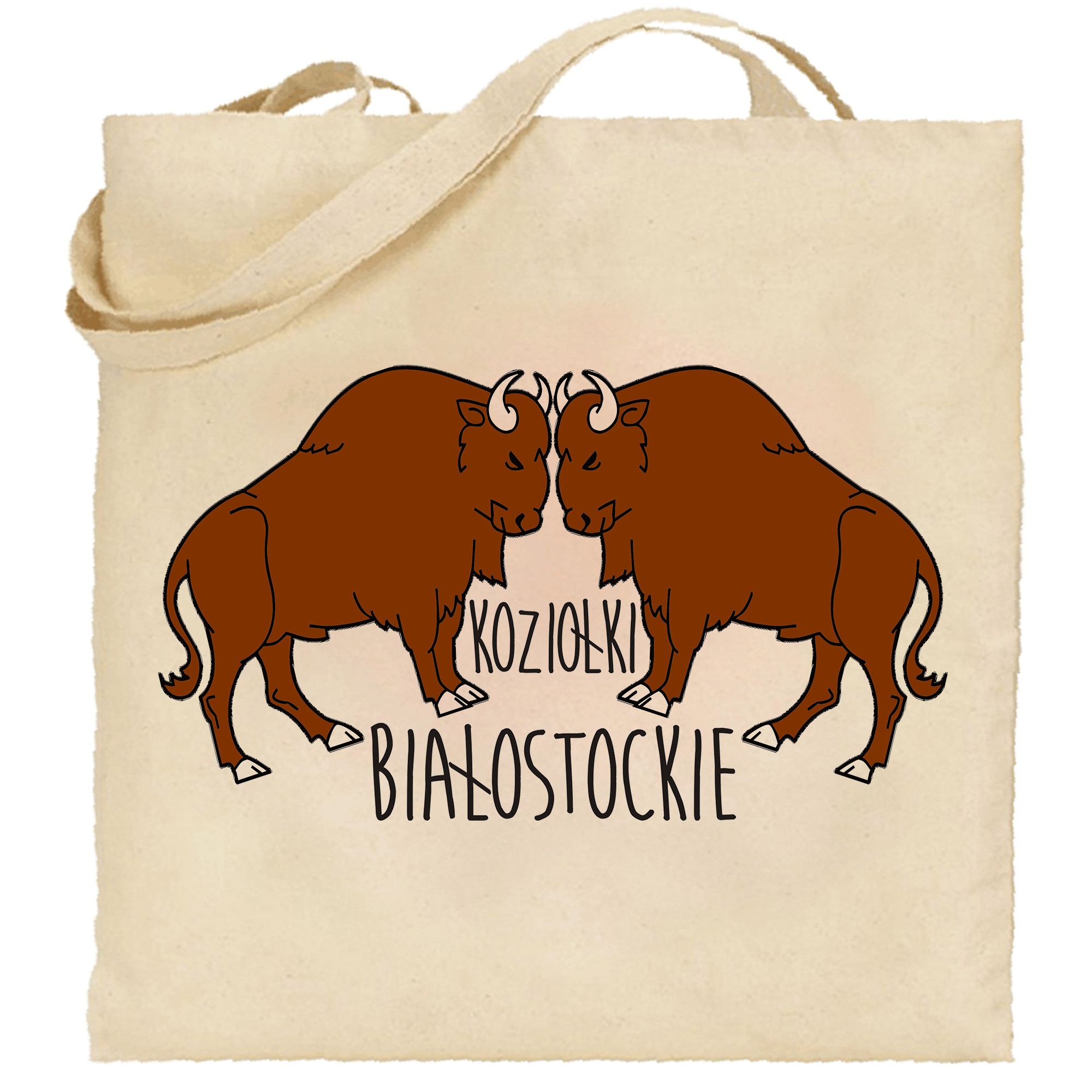 Torba bawełniana Podlaskie Koziołki - Made in Białystok