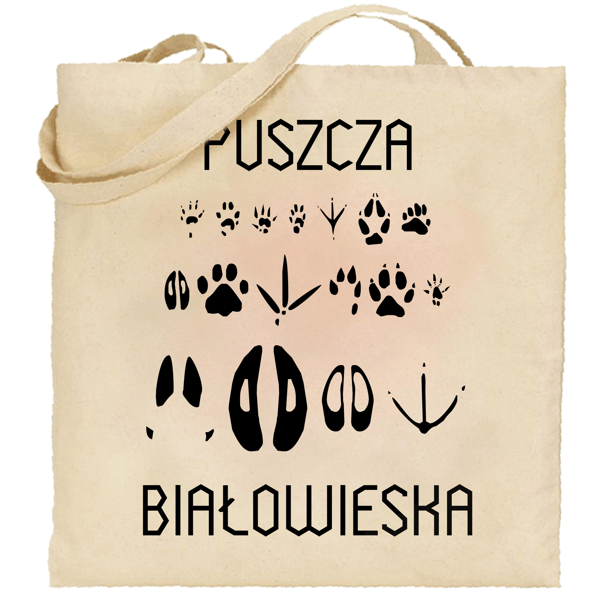 Torba bawełniana Puszcza Białowieska - Tropem Zwierząt