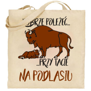 Torba bawełniana Żubrza Rodzina - Podlaska Siła