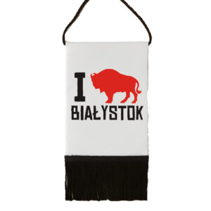 proporczyk pamiątkowy Kocham Białystok
