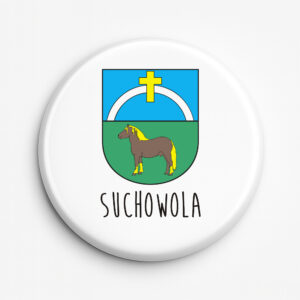 przypinka pamiątkowa Środek Europy To Suchowola!