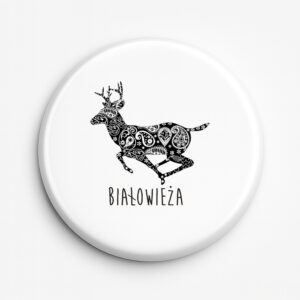 przypinka pamiątkowa Białowieża. Jeleń z Tradycją