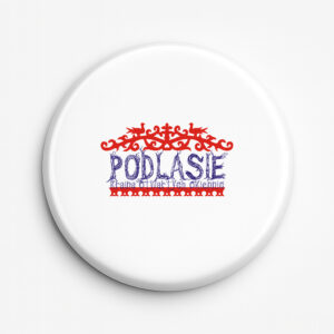 przypinka pamiątkowa Kolorowe Okiennice Podlasia