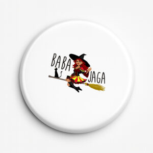 przypinka pamiątkowa Podlaska magia - Baba Jaga