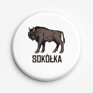 przypinka pamiątkowa Podlaski Żubr - Sokółka