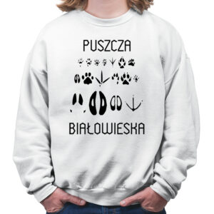 bluza unisex Puszcza Białowieska - Tropem Zwierząt