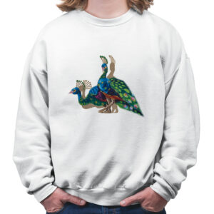 bluza unisex Folk Art - Pawie z Podlasia