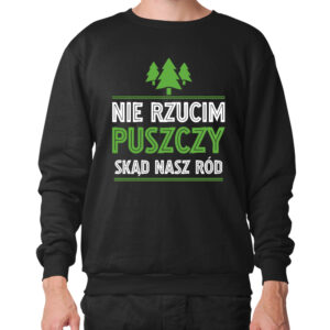 bluza unisex Korzenie w puszczy serce na Podlasiu