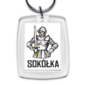 brelok akrylowy Pamiątka podlaska z Sokółki