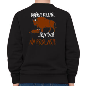 bluza dziecięca tył Żubrza Rodzina - Podlaska Siła