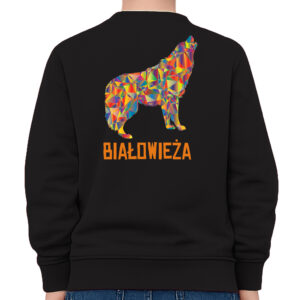 bluza dziecięca tył Podlaski Wilk z Białowieży