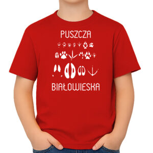 koszulka dziecięca Ślady Puszczy Białowieskiej