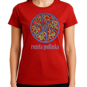 koszulka damska Folkowy Symbol - Rozeta Podlaska