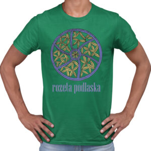 koszulka męska Folkowy Symbol - Rozeta Podlaska