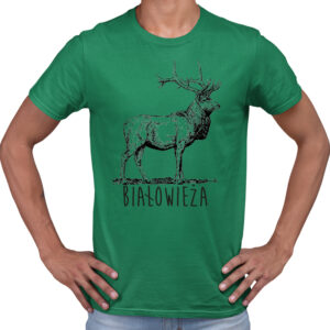 koszulka męska Białowieża. Tropem Jelenia