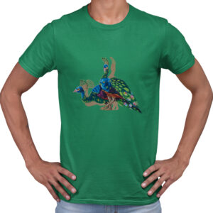 koszulka męska Folk Art - Pawie z Podlasia