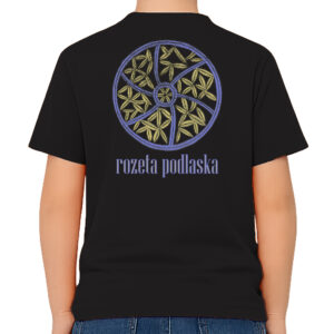 koszulka dziecięca tył Folkowy Symbol - Rozeta Podlaska