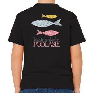 koszulka dziecięca tył Podlasie - Kraina Śledzia