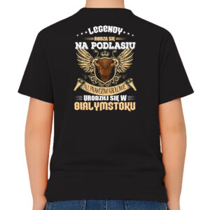 koszulka dziecięca tył Podlaska Legenda, Królewski Białystok