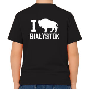 koszulka dziecięca tył I love Białystok