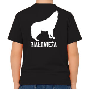 koszulka dziecięca tył Wilczy Duch Podlasia - Białowieża
