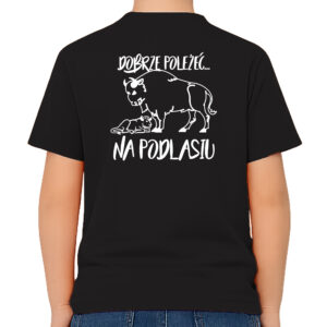 koszulka dziecięca tył Żubr Poleca - Podlasie
