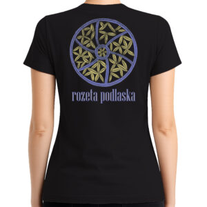 koszulka damska tył Folkowy Symbol - Rozeta Podlaska