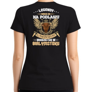 koszulka damska tył Podlaska Legenda, Królewski Białystok