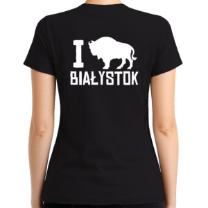 koszulka damska tył I love Białystok