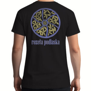 koszulka męska tył Folkowy Symbol - Rozeta Podlaska