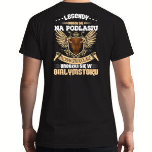 koszulka męska tył Podlaska Legenda, Królewski Białystok