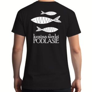koszulka męska tył Podlasie - Kraina Smaków i Śledzi