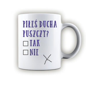 kubek ceramiczny Piłeś Ducha Puszczy - Ankieta Podlaska